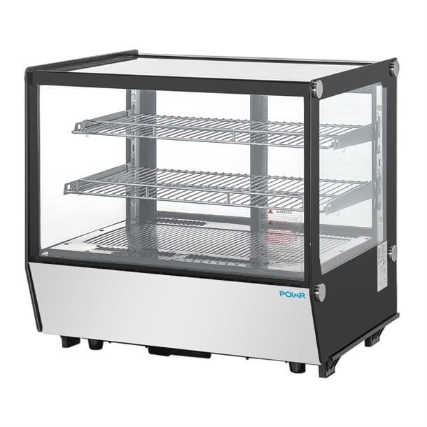 Counter Food Display 120Ltr Square Glass