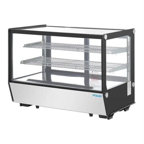 Counter Food Display 160Ltr Square Glass