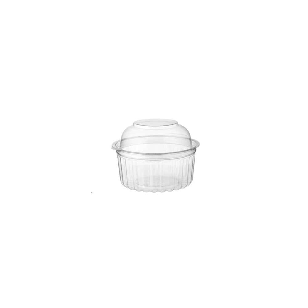 Food Bowl Clear Dome Hgd Lid 341ml Pk25
