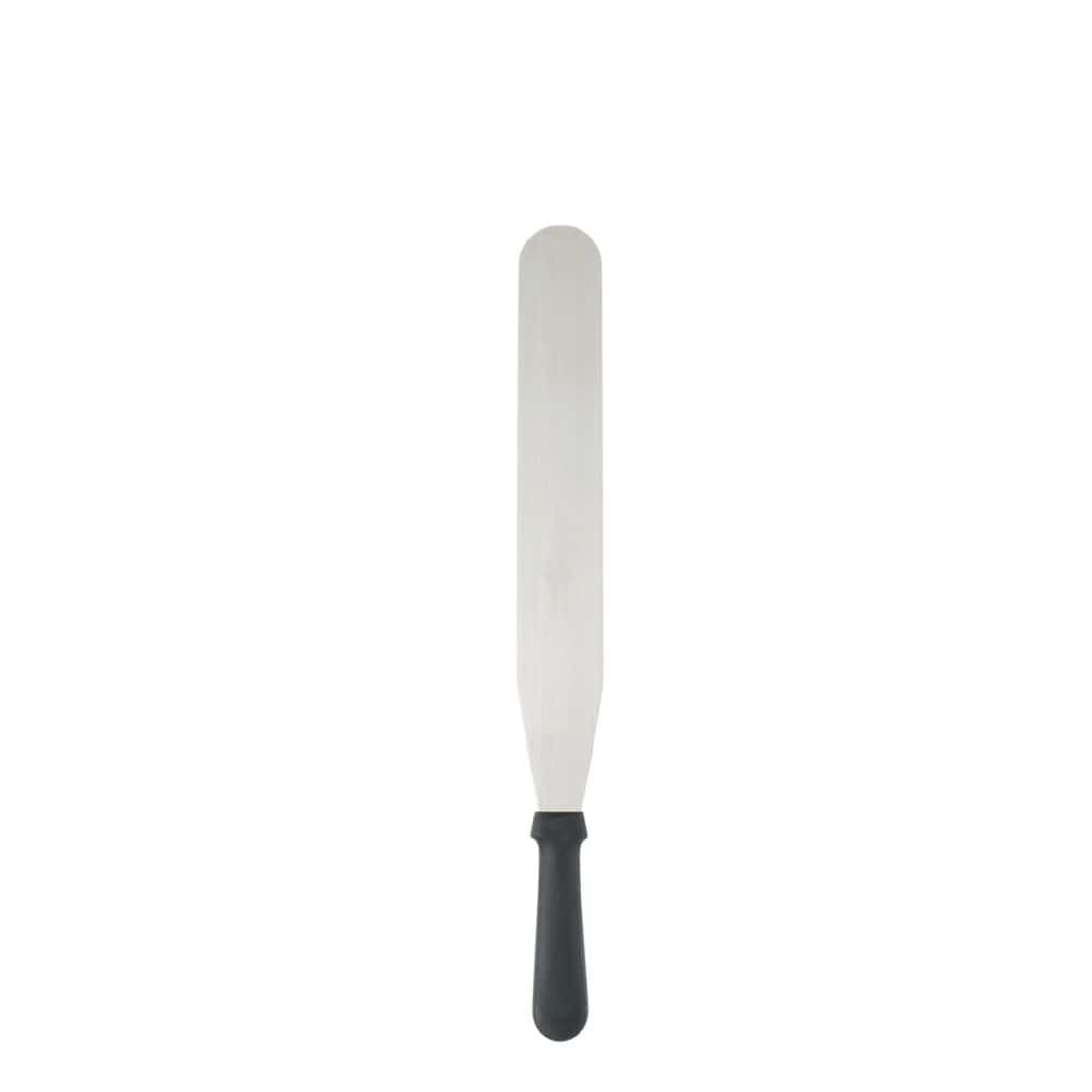 Spatula Straight 150mm S/S w/Black Handle