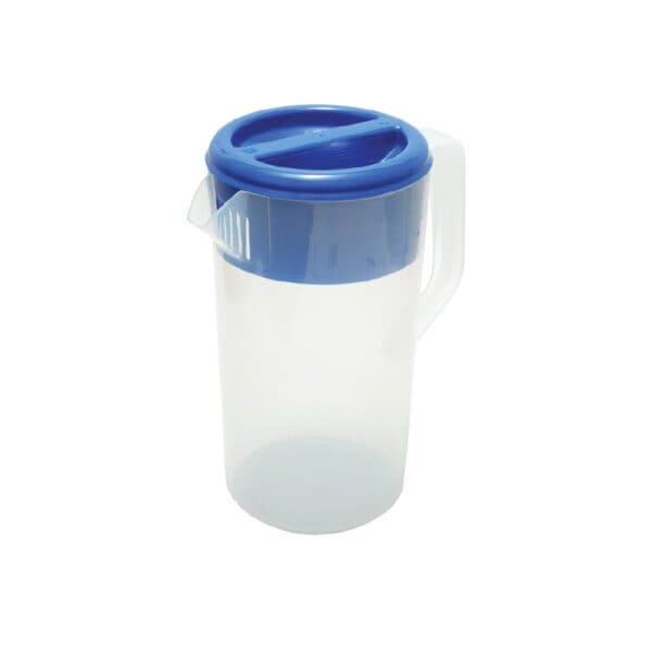 Jug Plastic 2.5L Clear w/Blue Lid