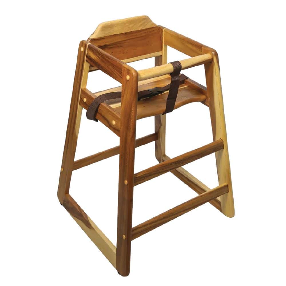 High Chair Acacia Wood 680x320x320mm w/ Seat Belt Handkraft