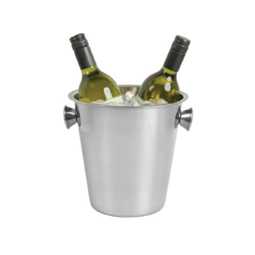 Wine Bucket S/S Polished w/Knob Handles
