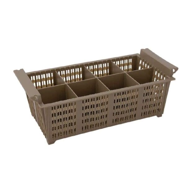 KHX2503 Washrack Cutlery Basket 8 Comp w/NO Handle Moccha