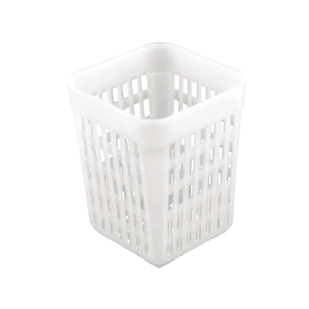 Washrack Cutlery Holder Square Plastic White