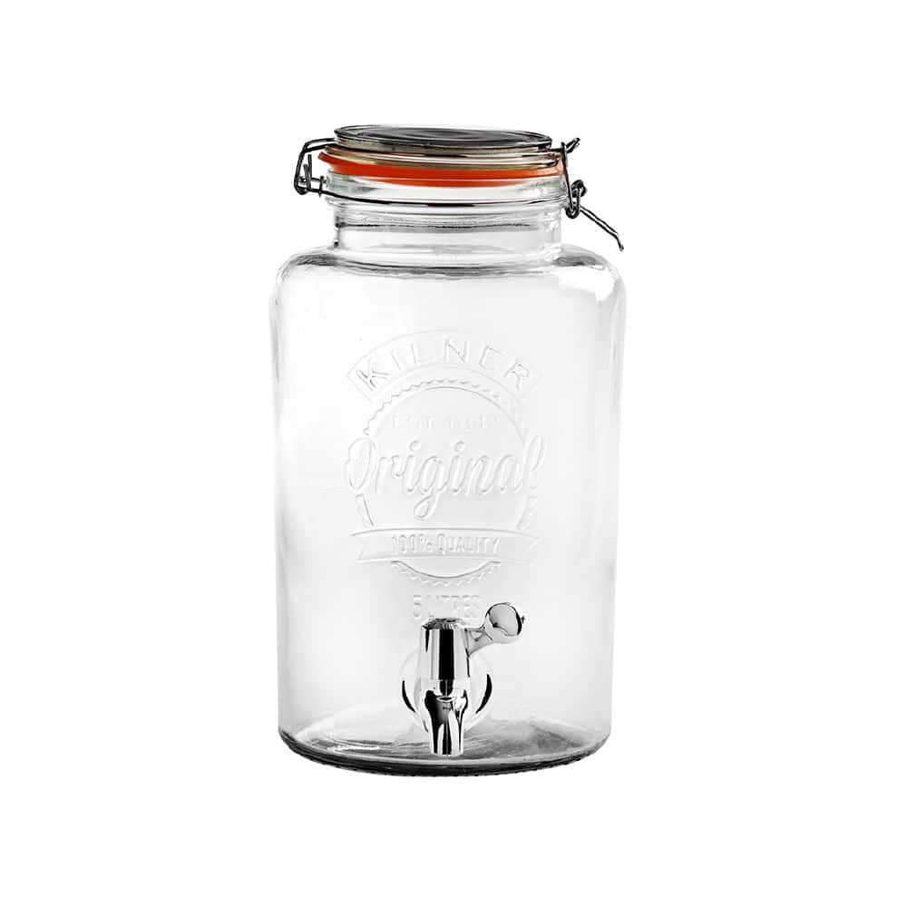Storage Jar Round w/ Dispensing Tap, 8 Litre