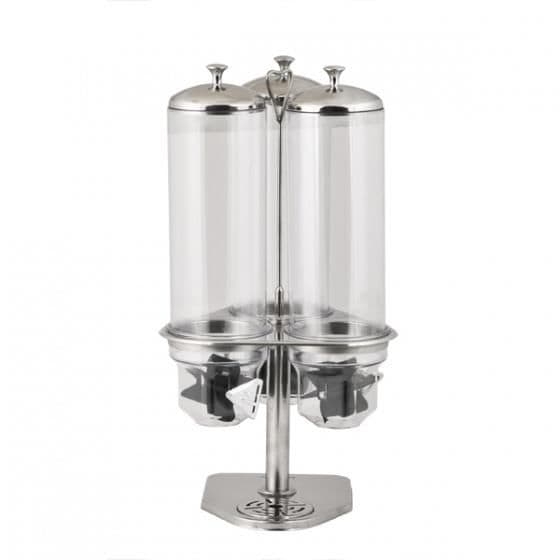 Cereal Dispenser 4ltr Triple Deluxe w/Revolving Body S/S Stand