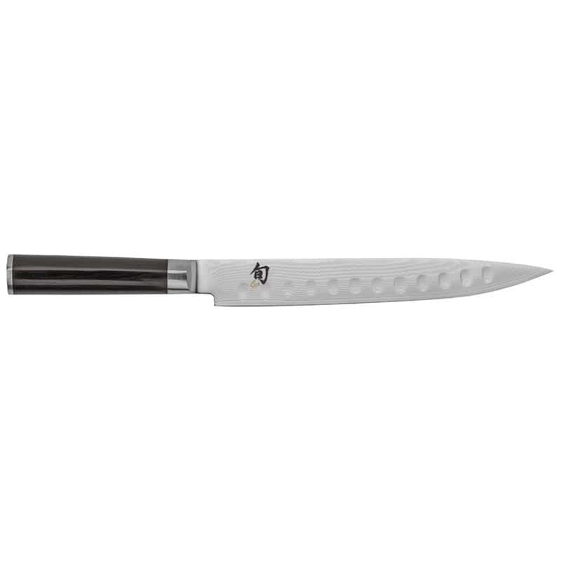 Knife Scalloped Slicing 22.9cm Shun Classic, Pakkawood handle