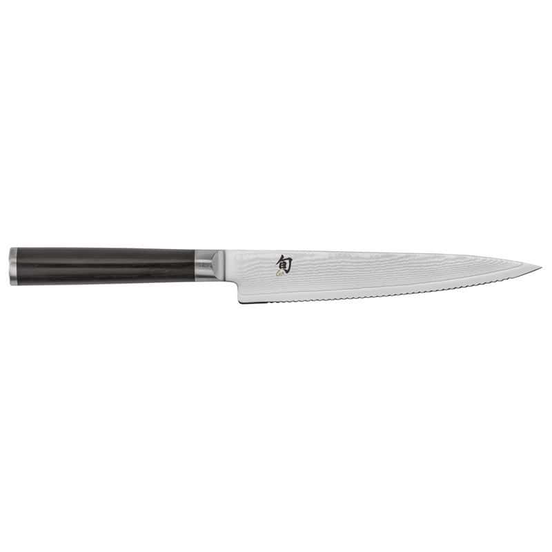 Knife Serrated Tomato 15.2cm Shun Classic, Pakkawood handle