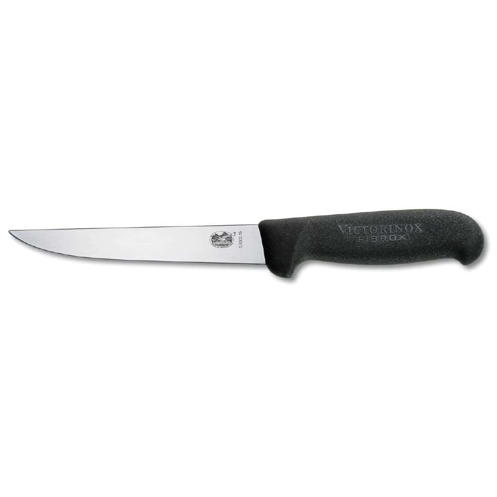 Boning Knife 120mm Straight Wide Blade Victorinox - Black Handle