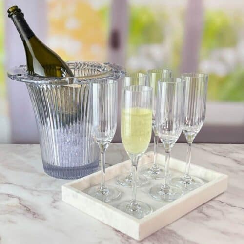 Bamboo Champagne Flute 180ml Polycarbonate