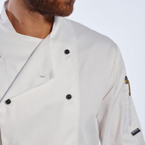 Chef Jacket White L/Sleeve Xsmall P/C