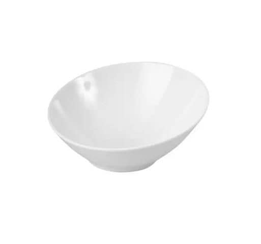 Melamine Bowl Slant 210mm White