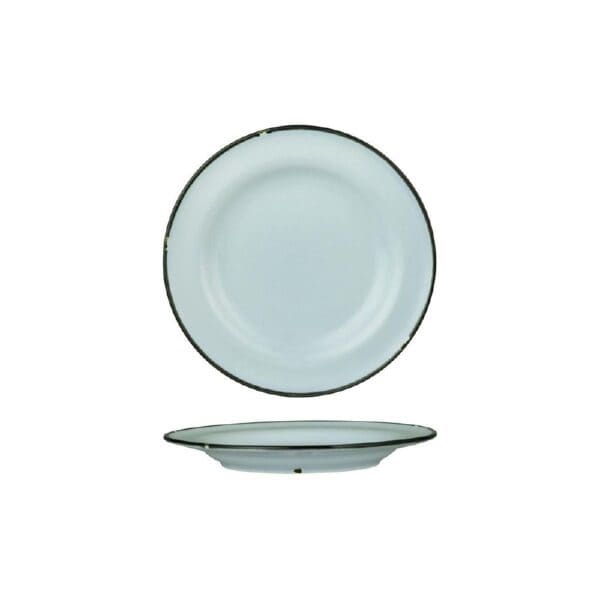 Luzerne TinTin Blue/ Black Line Round Plate 210mm