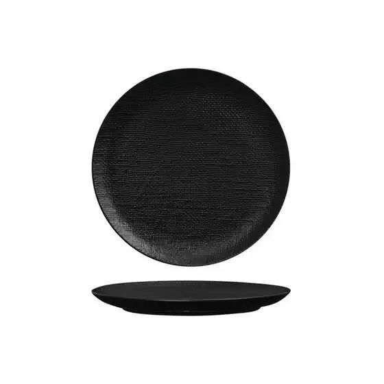 Luzerne Linen Black 210mm Coupe Plate