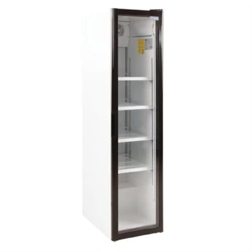 Upright Fridge 1 Glass Door 300Ltr Slimline 230V 145W