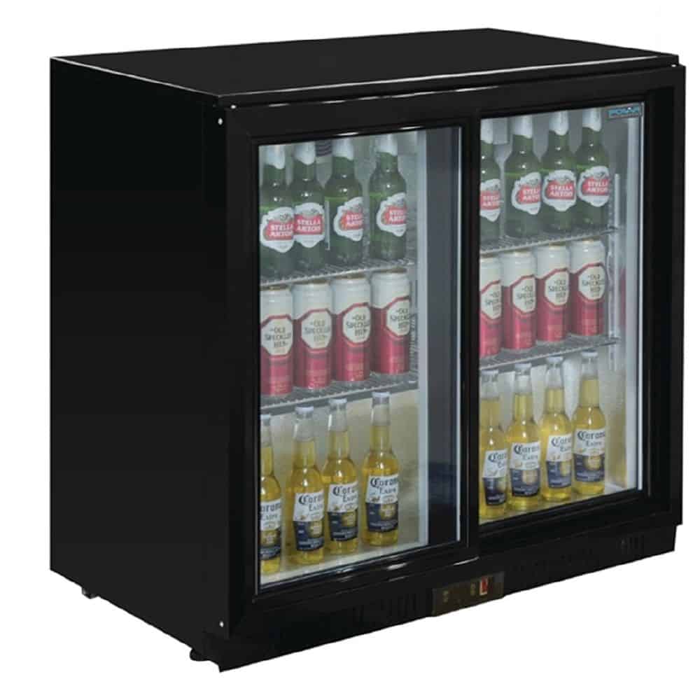 Polar G-series Back Bar Cooler w/ 2 Sliding Doors 198L 230W 1.66amp