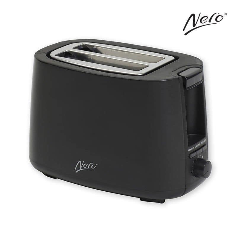 Toaster 2 Slice Black Nero