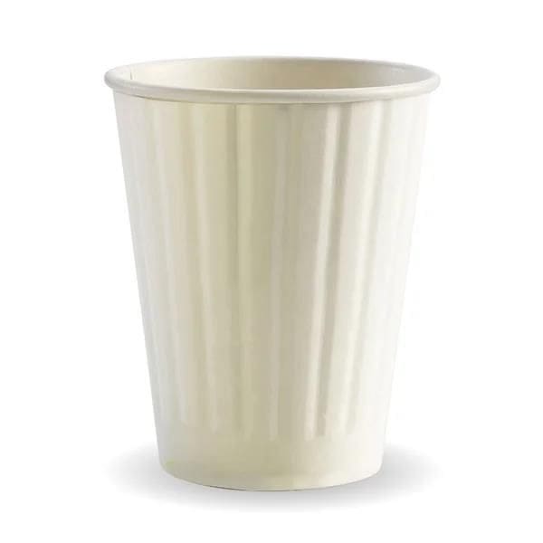 Double Wall Takeaway Coffee Cup 390ml / 12oz (90mm) BioCup