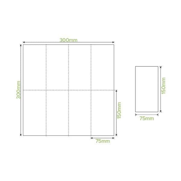 Lunch Napkin 1 Ply 1/8 GT Fold BioNapkin
