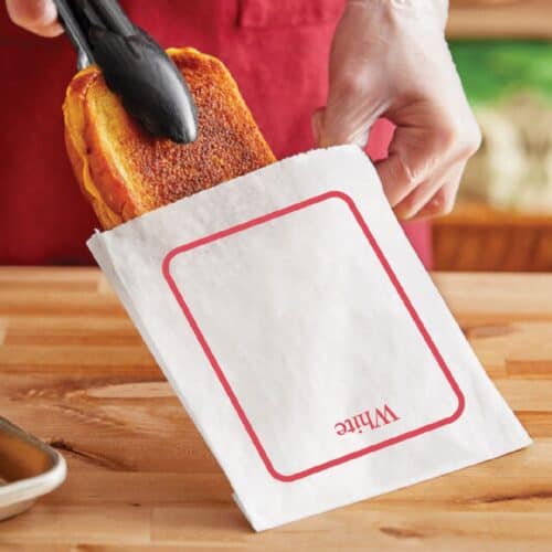 Printed Toast Bags - "White"