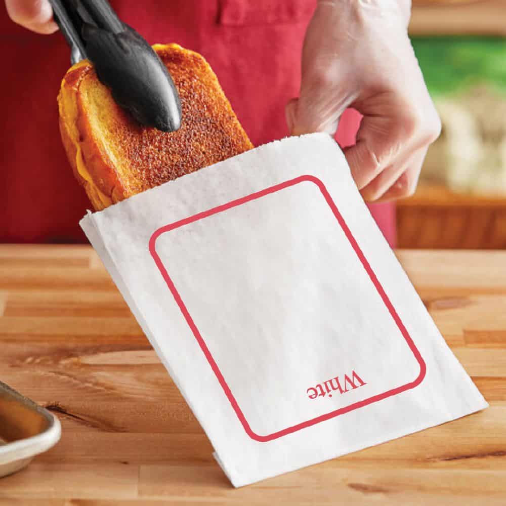 Printed Toast Bags - "White"