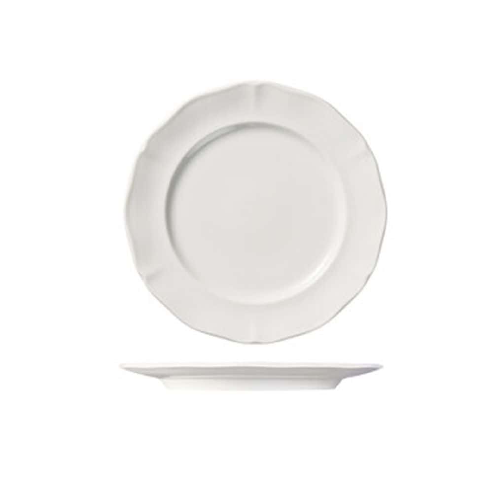 Scalloped Round Plate 230mm w/ Wide Rim Astoria