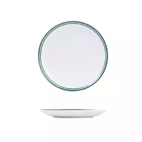 Round Coupe Plate 240mm Nano Cru Green