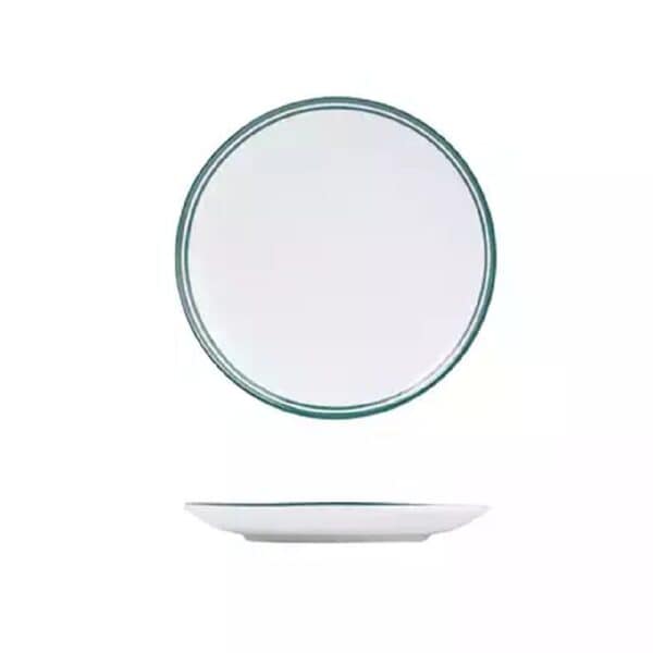 Round Coupe Plate 240mm Nano Cru Green