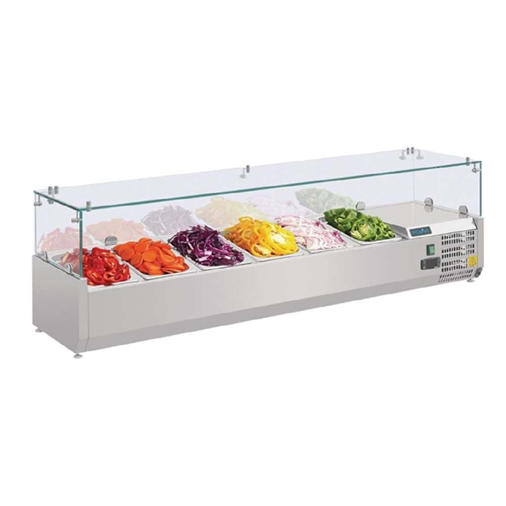Polar G-Series Countertop Preparation Fridge 6 x GN 1/4 10amp