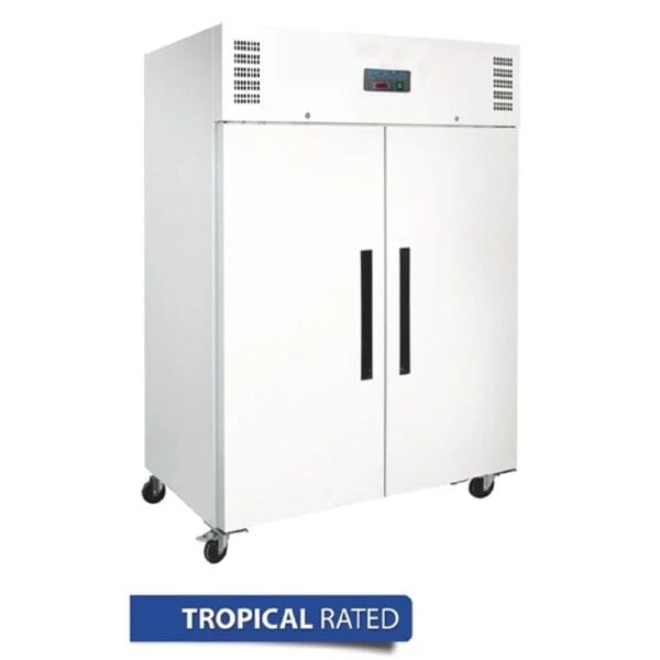Polar G-Series Solid 2 Door Upright Freezer White 1200L