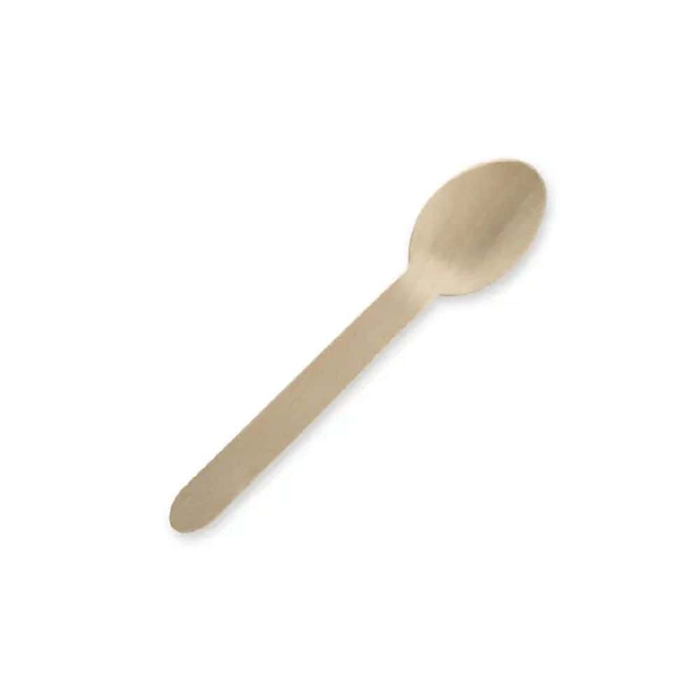 Unbranded Wooden Spoon 160mm Uncoated - Bulk Pack