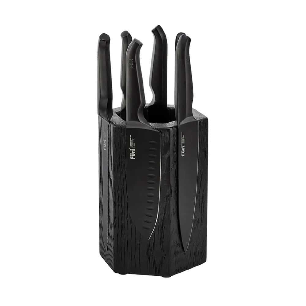 Furi Hexagonal Magnetic Knife & Block 7pc Set
