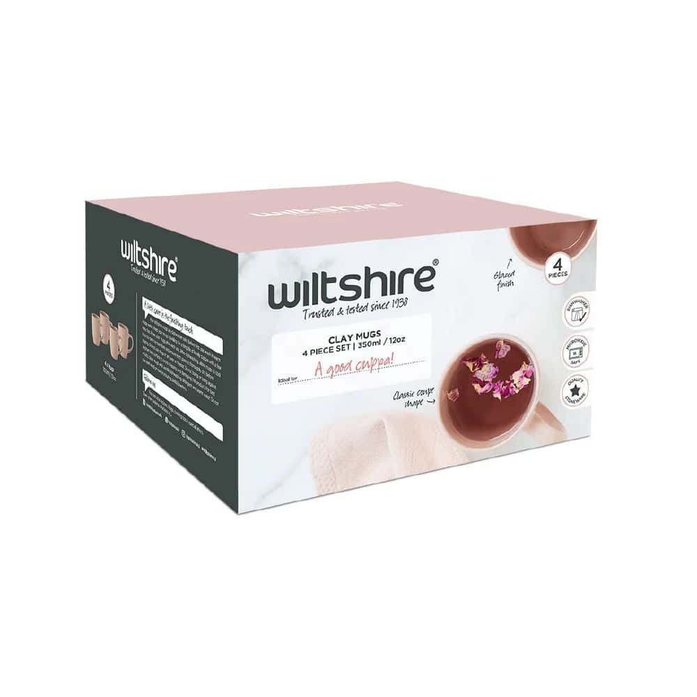 Wiltshire Mug Set 350ml 4pcs - Clay