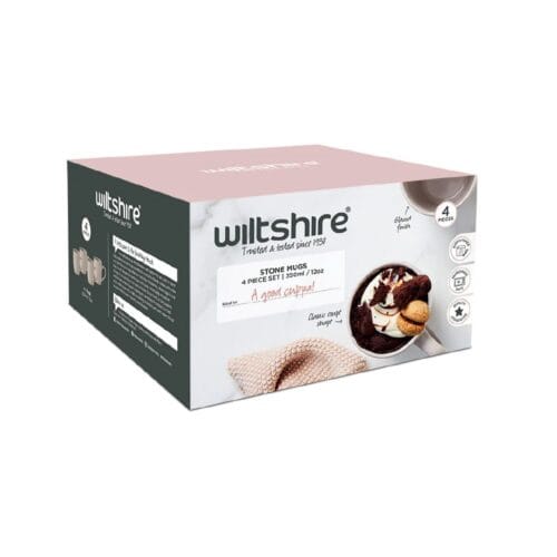 Wiltshire Mug Set 350ml 4pcs - Stone