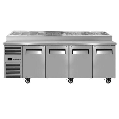 SKOPE ReFlex Pizza/Food Preparation Fridge 4 Doors 710L 2285mm RF8.PPZ.4.SL