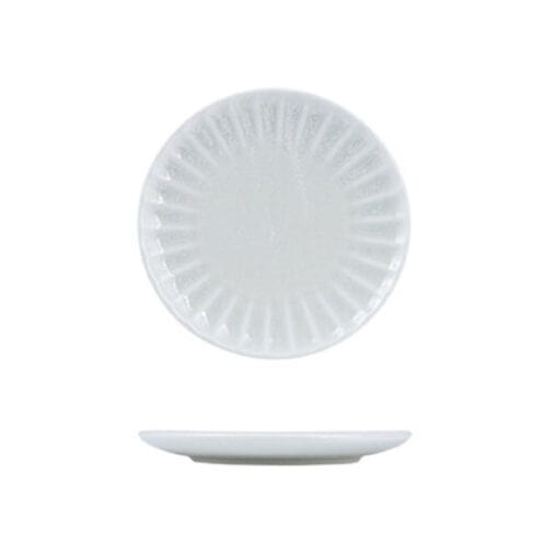 Scalloped Round Plate 205mm Willow