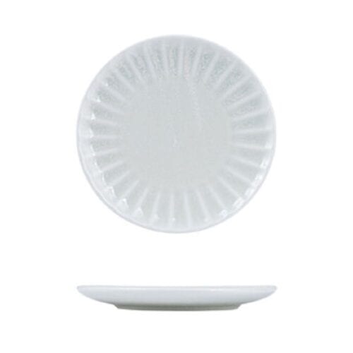 Scalloped Round Plate 260mm Willow