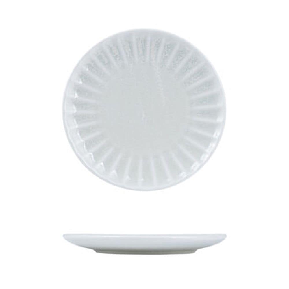 Scalloped Round Plate 260mm Willow