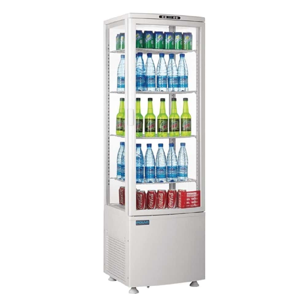 Polar C-Series Curved Door Display Fridge 235Ltr 230V 1.5amp 50Hz - White