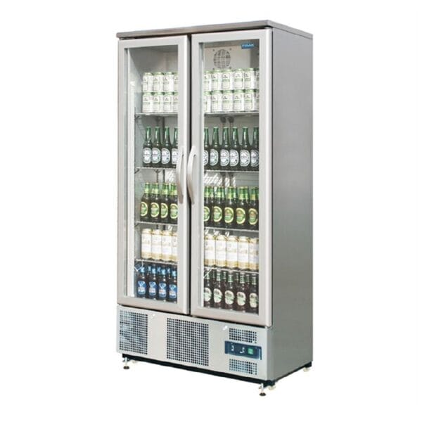 URCK477A Polar G-Series Double Door Upright Back Bar Fridge Hinged 490Ltr 230V 201W 2.2A