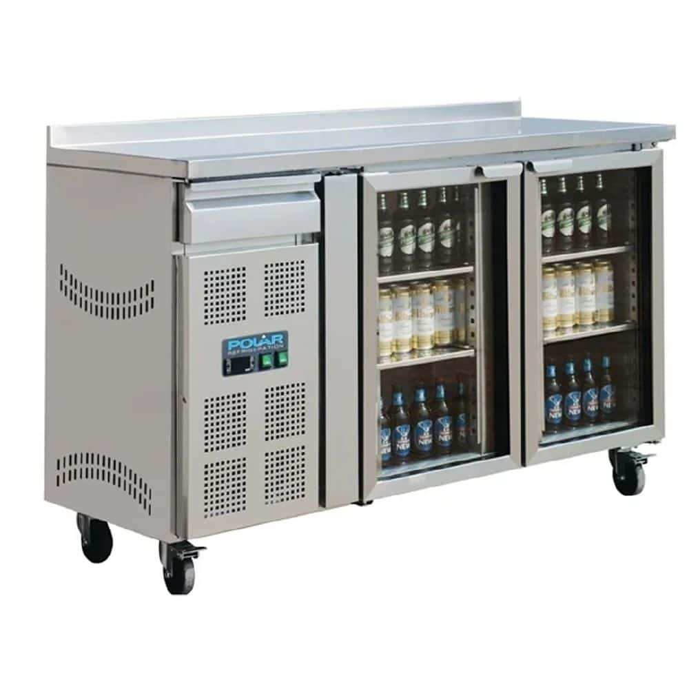 Polar U-Series Premium Bar Fridge 2 Door 366Ltr 230V 265W 1.95amp S/S