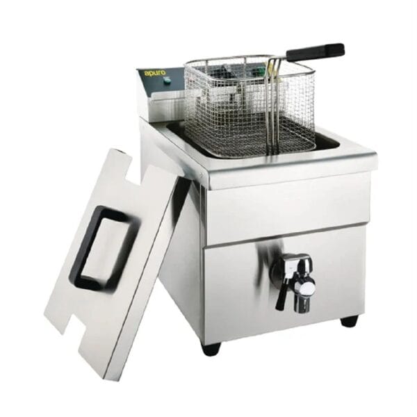 Apuro Induction Fryer 8000ml 3kw 13amp - Single Plate