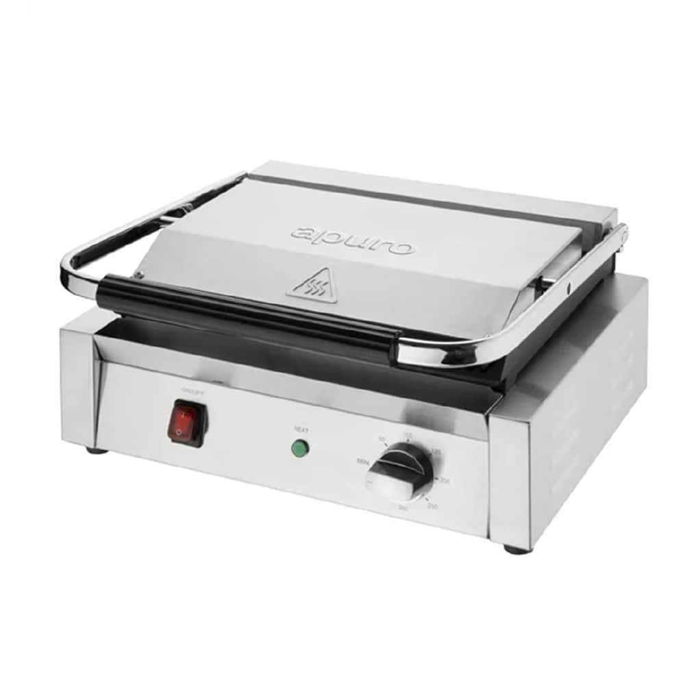 Apuro Bistro Contact Grill 430x310x200mm 2.2kw 15amp - Large Flat Plate