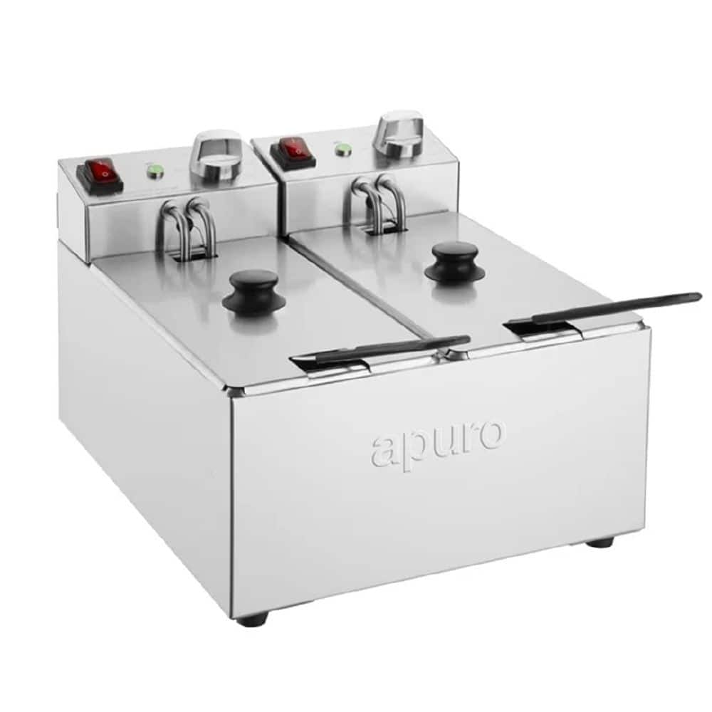 Apuro Double Fryer 2x3000ml 2x2kw 2x10amp