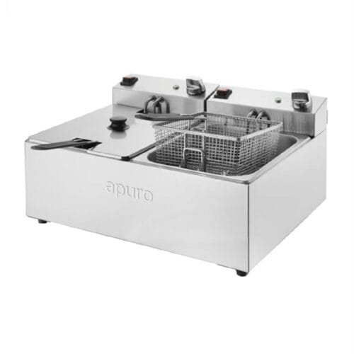 Apuro Double Fryer 2x5000ml 2x2.2kw 2x10amp