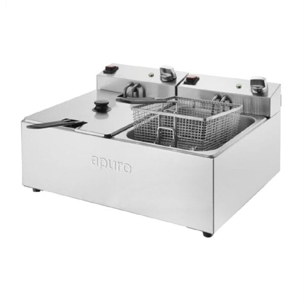 Apuro Double Fryer 2x5000ml 2x2.2kw 2x10amp