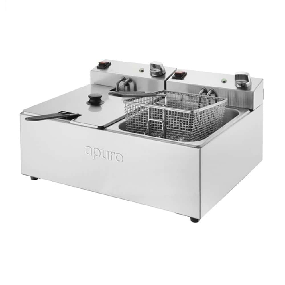Apuro Double Fryer 2x5000ml 2x2.2kw 2x10amp