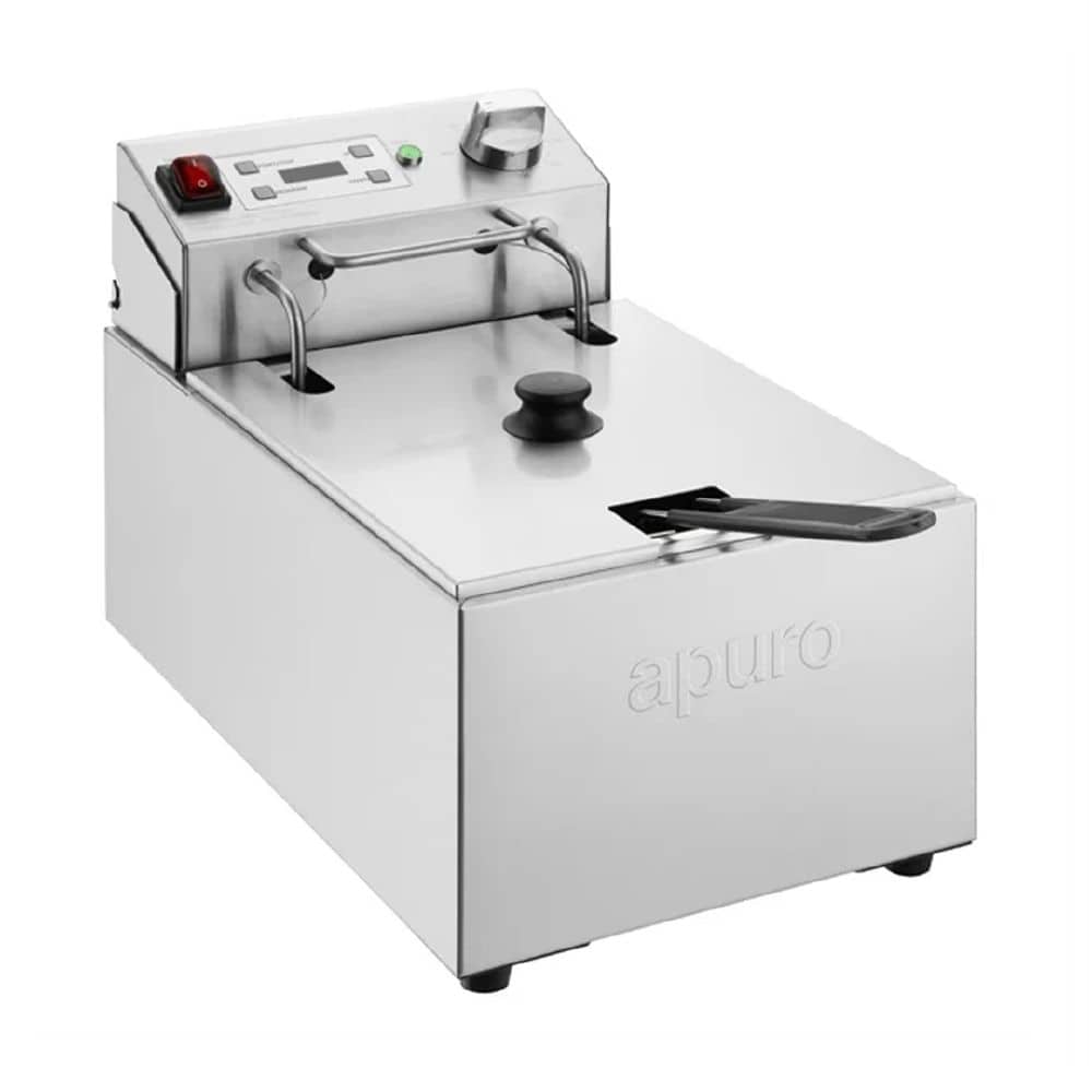 Apuro Single Electric Fryer 5000ml with Timer 2.8kw 15amp