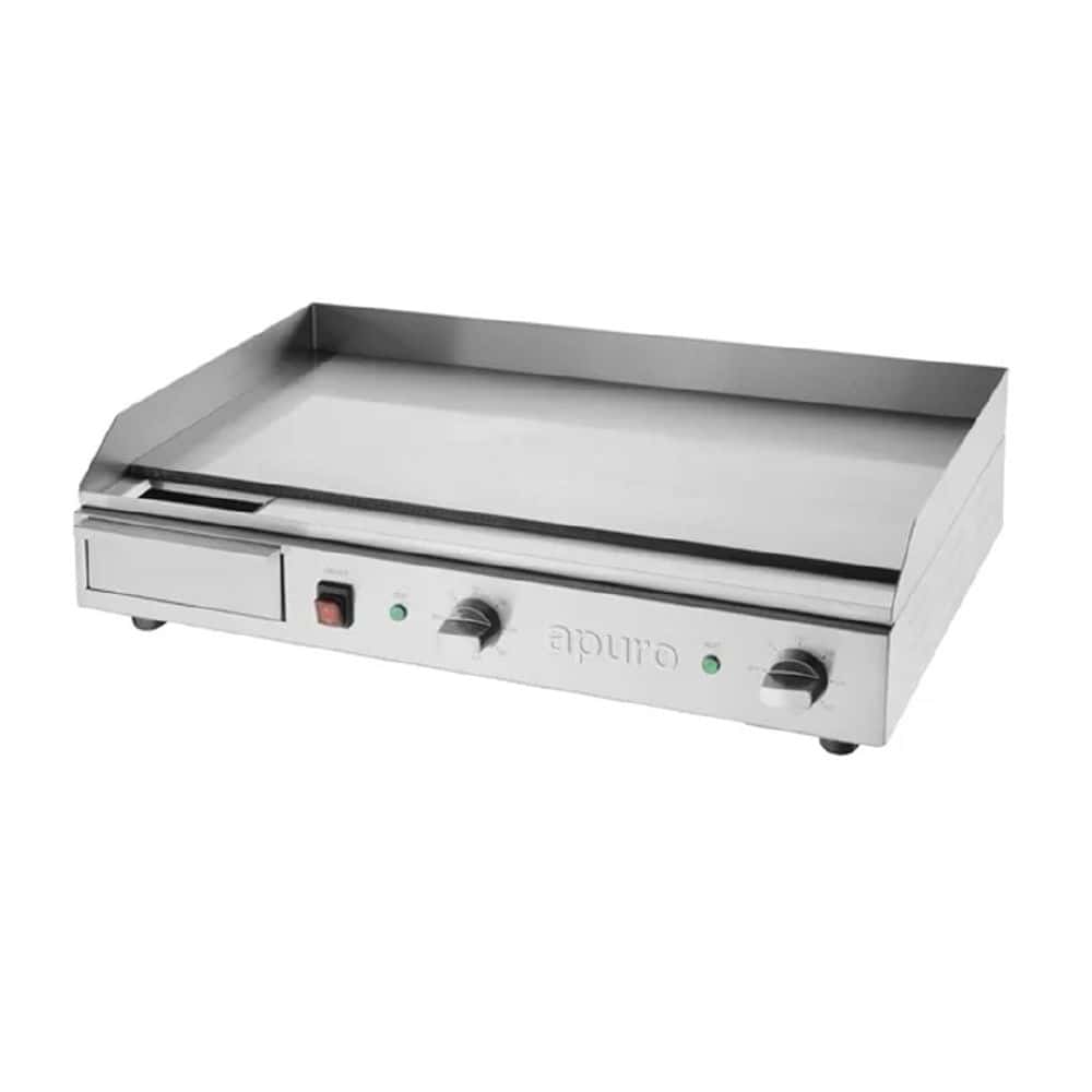 Apuro Counter Top Electric Griddle 743x415x200mm 2.9kw 15amp